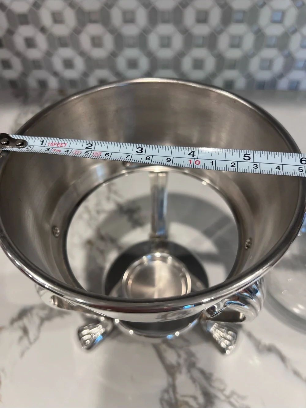 Vintage F.B. Rogers Silverplate Glass Coffee Carafe Warmer